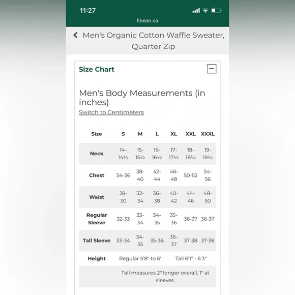 L.L. Bean Men's Organic Cotton Waffle Sweater,
Quarter Zip - Picture 5 of 6